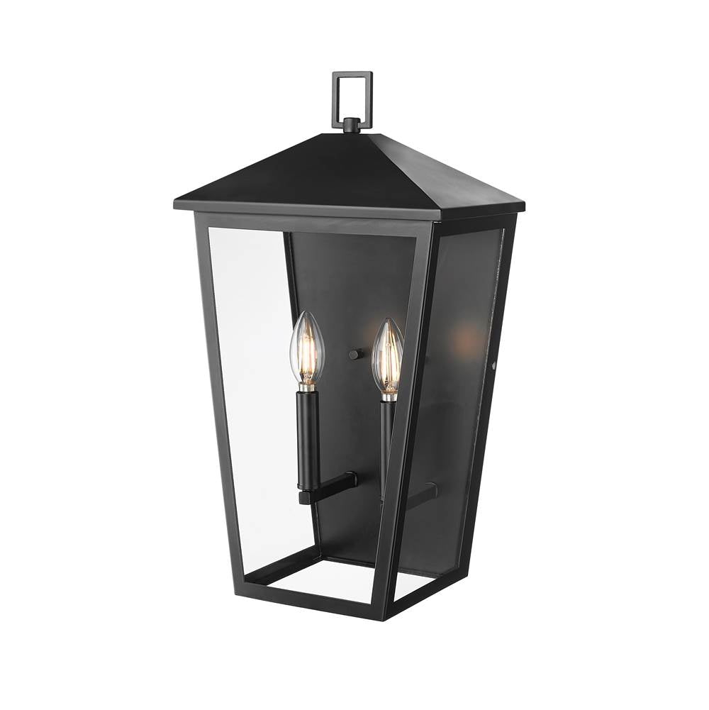 Millennium Lighting 198102-PBK Powder Coated Black Munger 19.75'' High 2-light Outdoor Wall Sconce - Powder Coated Black Image 1