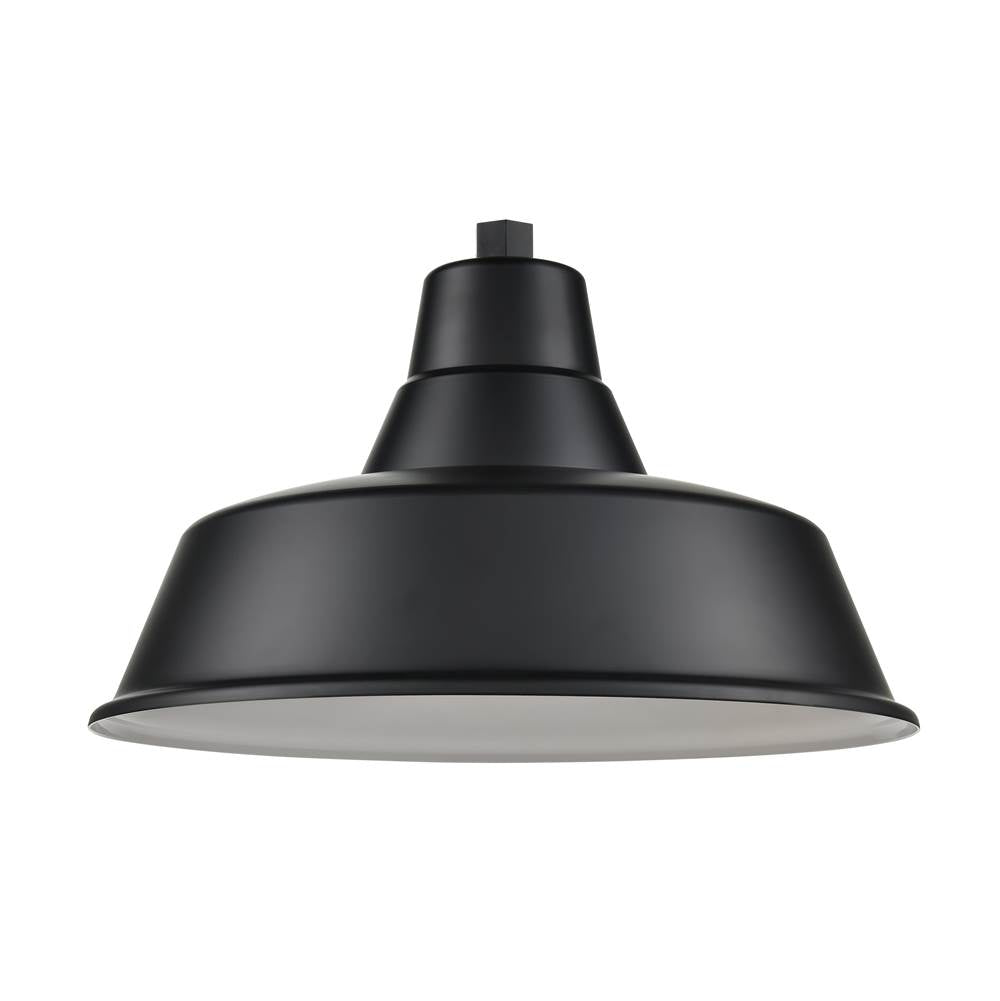 Millennium Lighting RCLWS17-SB Satin Black Classic Warehouse Shade Image 1