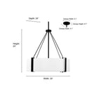 Millennium Lighting 28203-MG/WH Modern Gold,White Pendant Light Image 3
