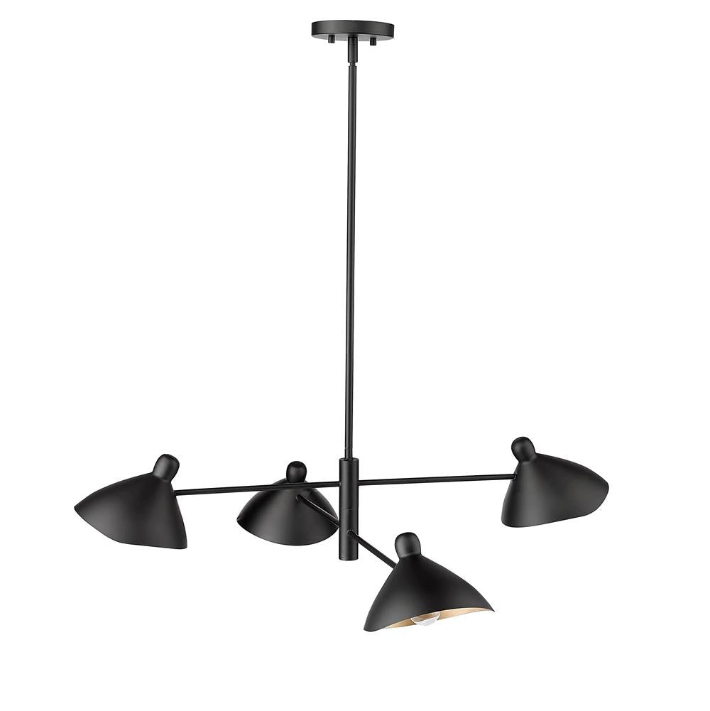 Millennium Lighting 12804-MB Matte Black Chandelier Ceiling Light Image 5