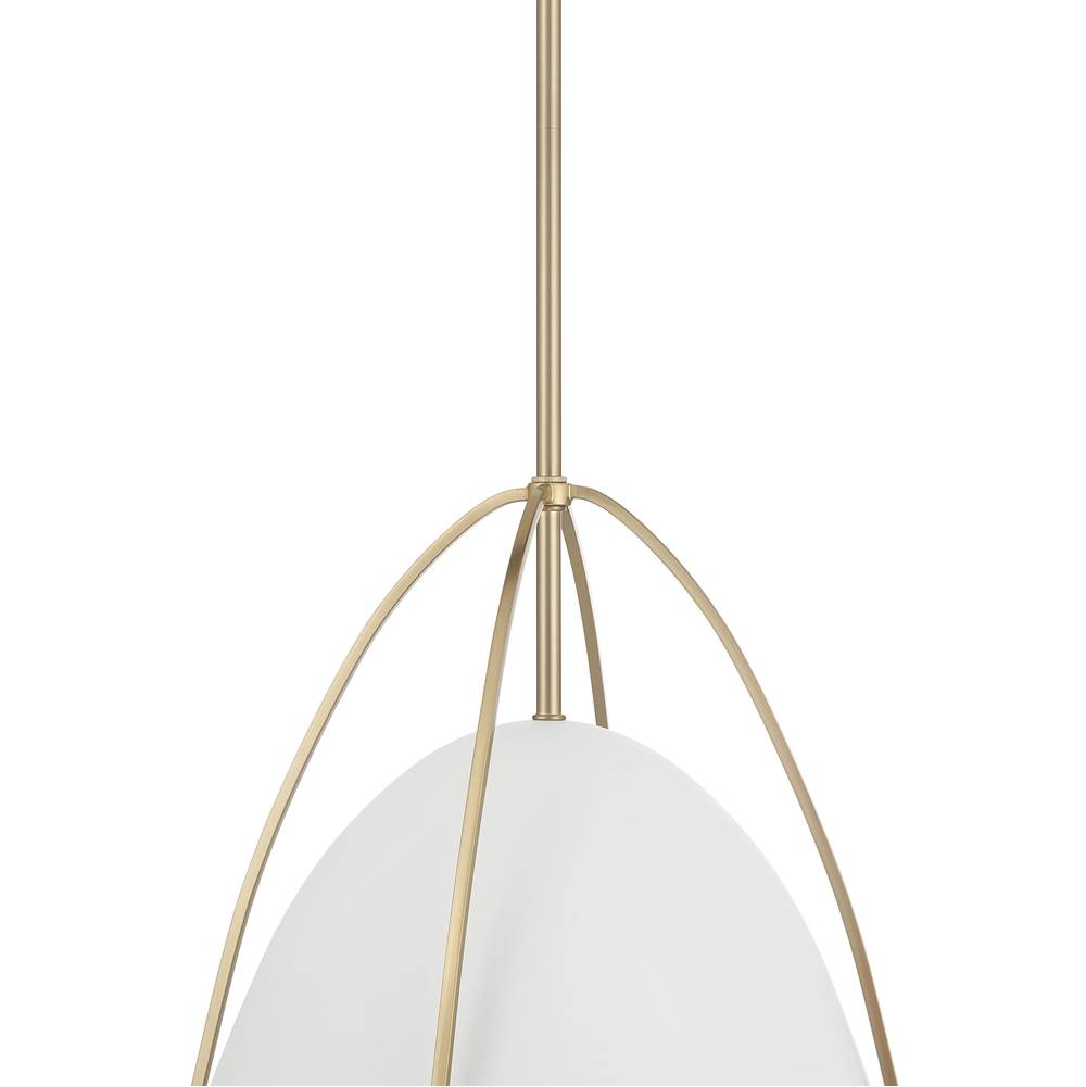 Millennium Lighting 69201-MW/MG Matte White Pomelle  13.75'' Wide 1-light Pendant Image 6