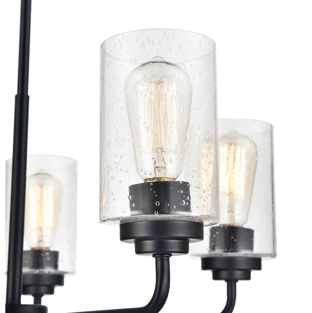 Millennium Lighting 9605-MB Matte Black 5 Light Chandelier Image 4