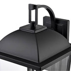 Millennium Lighting 6303-PBK Powder Coated Black Houston 24'' High 3-light Outdoor Wall Lantern - Powder Coated Black Image 5