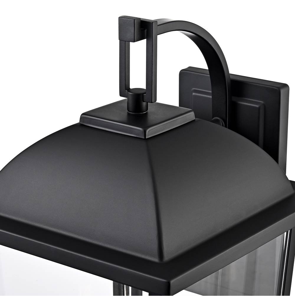 Millennium Lighting 6303-PBK Powder Coated Black Houston 24'' High 3-light Outdoor Wall Lantern - Powder Coated Black Image 5