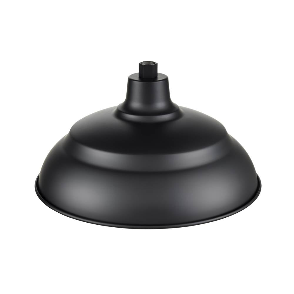 Millennium Lighting RWHCGS17-SB Satin Black R-series 17'' Wide 1-light Indoor/outdoor Warehouse Shade - Satin Black Image 3