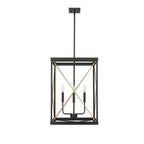 Millennium Lighting 13704-MB/PMG Matte Black,Painted Modern Gold Pendant Light Image 1