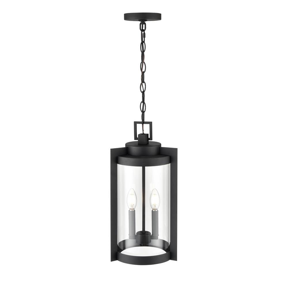 Millennium Lighting 91532-TBK Textured Black Outdoor Hanging Lantern Image 4