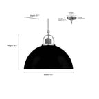 Millennium Lighting 20991-VB/MW Vintage Brass,Matte White Pendant Light Image 2