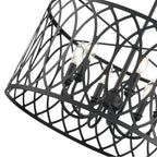 Millennium Lighting 42106-MB Matte Black Arelyn 23'' Wide 6-light Pendant - Matte Black Image 5