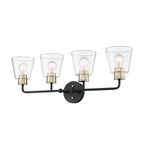 Millennium Lighting 9134-MB/MG Matte Black Modern Gold Vanity Image 3