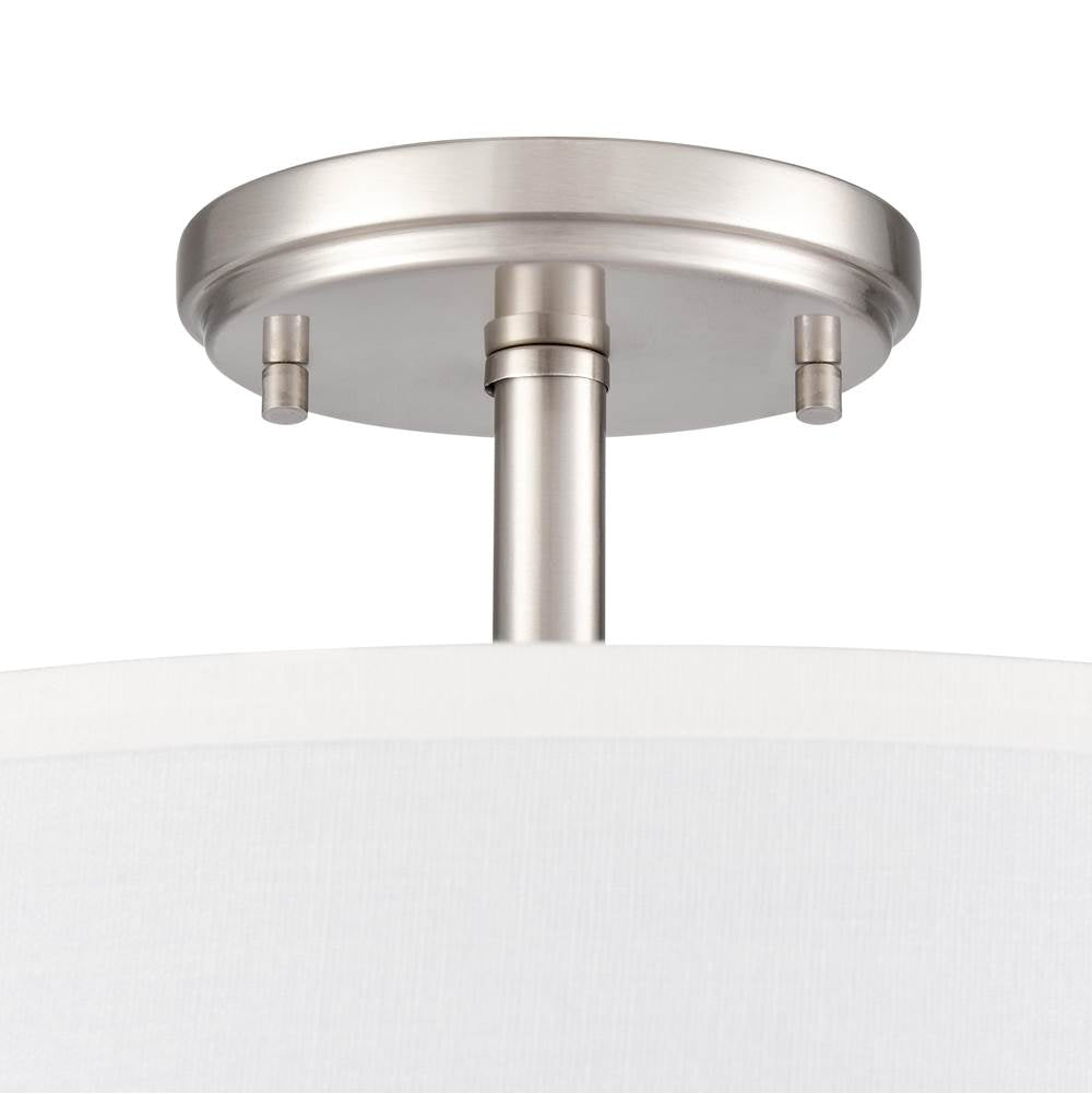 Millennium Lighting 41102-BN Brushed Nickel Guyten 13'' Wide 2-light Semi Flush - Brushed Nickel Image 3