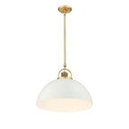 Millennium Lighting 20991-VB/MW Vintage Brass,Matte White Pendant Light Image 4