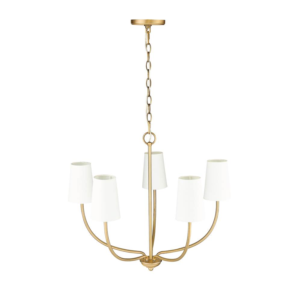 Millennium Lighting 29905-VB Vintage Brass Chandelier Ceiling Light Image 4