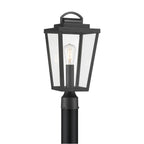 Millennium Lighting 68401-PBK Powder Coated Black Brenwick 17.75'' High 1-light Outdoor Post Lantern Image 1
