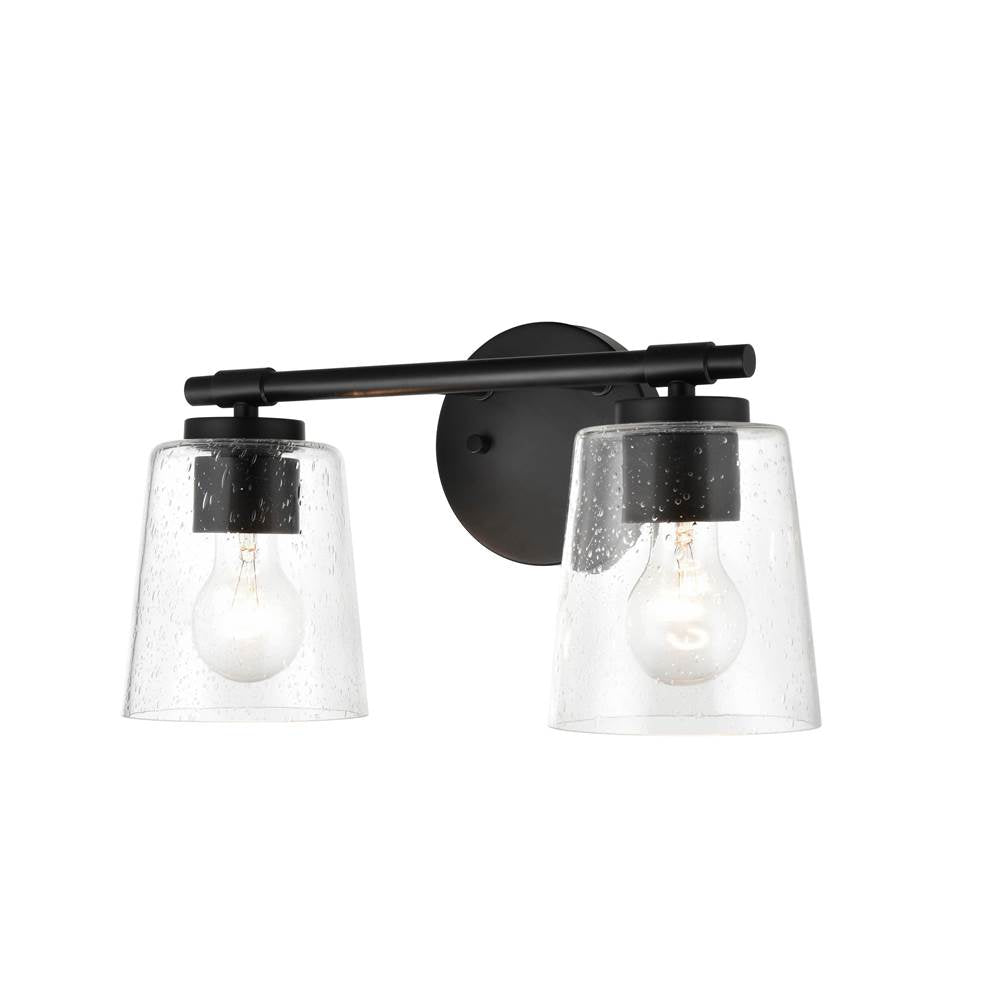 Millennium Lighting 8112-MB Matte Black 2 Light Vanity Image 3