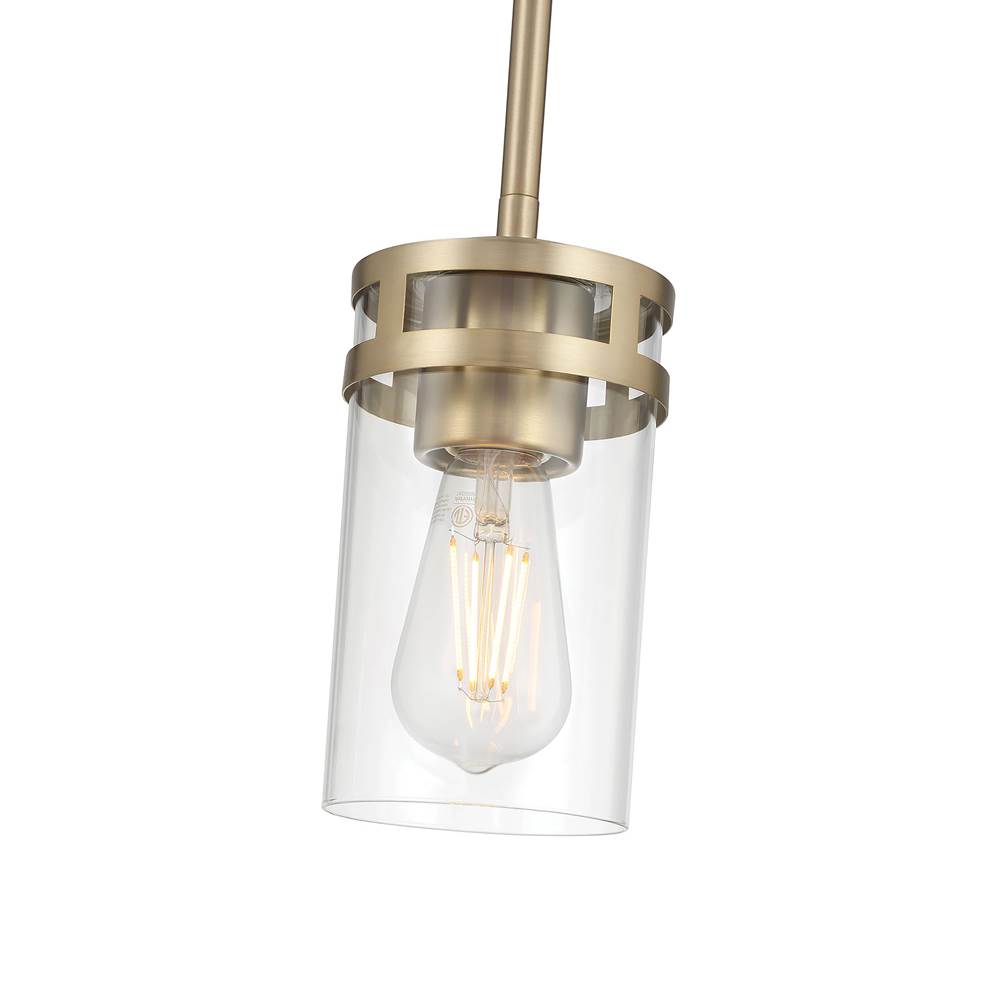 Millennium Lighting 91011-MG Modern Gold Lunden  4'' Wide 1-light Mini Pendant Image 5