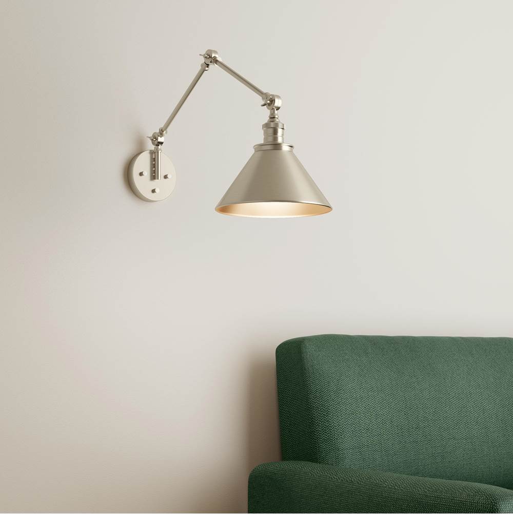 Millennium Lighting 11001-MG Modern Gold Swing Arm Sconce Light Image 2