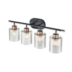Millennium Lighting 9414-MB/MG Matte Black Modern Gold Vanity Image 3