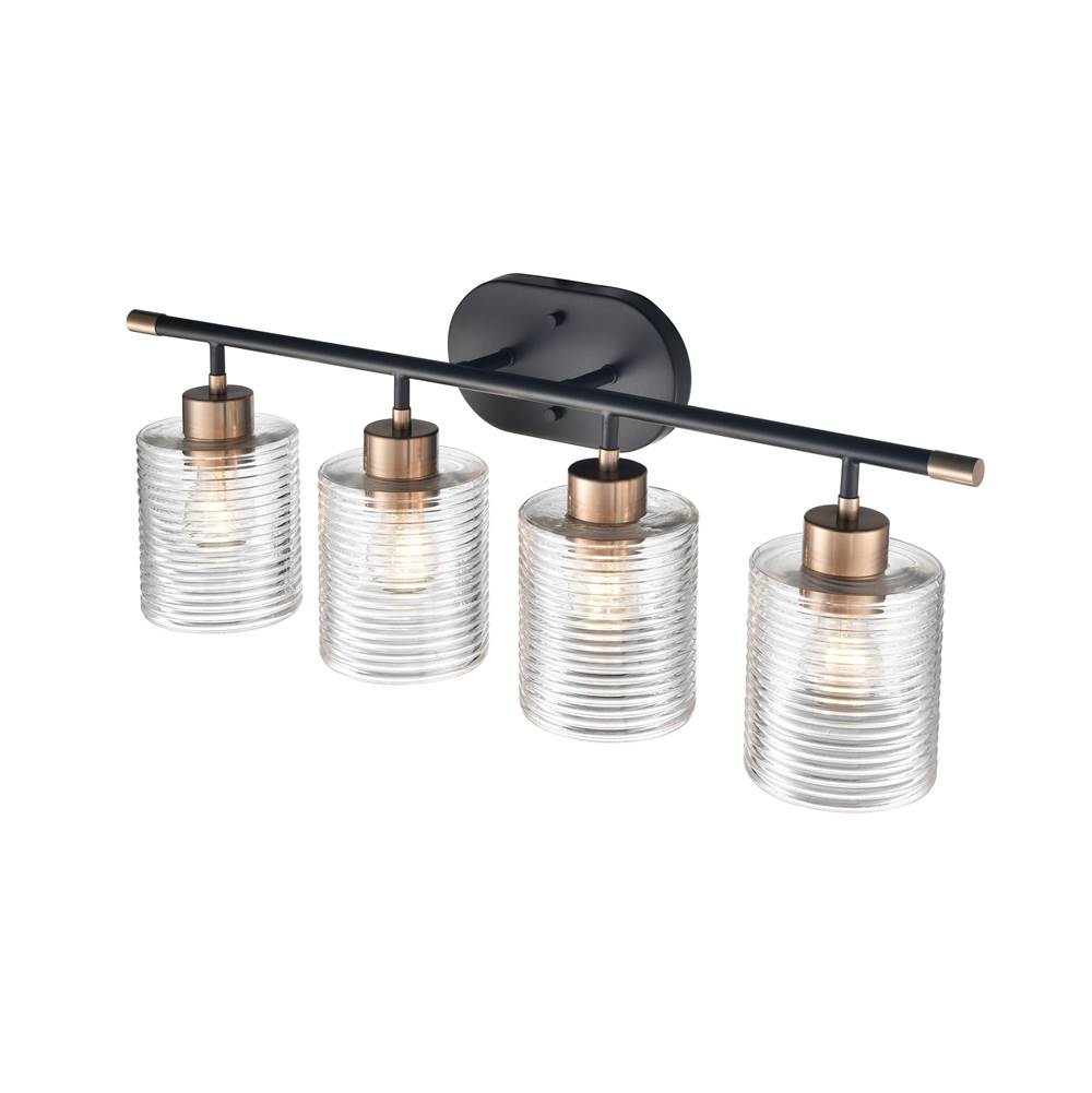 Millennium Lighting 9414-MB/MG Matte Black Modern Gold Vanity Image 3