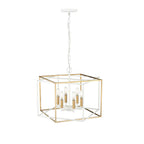 Millennium Lighting 22609-MW/VB Matte White,Vintage Brass Pendant Light Image 4