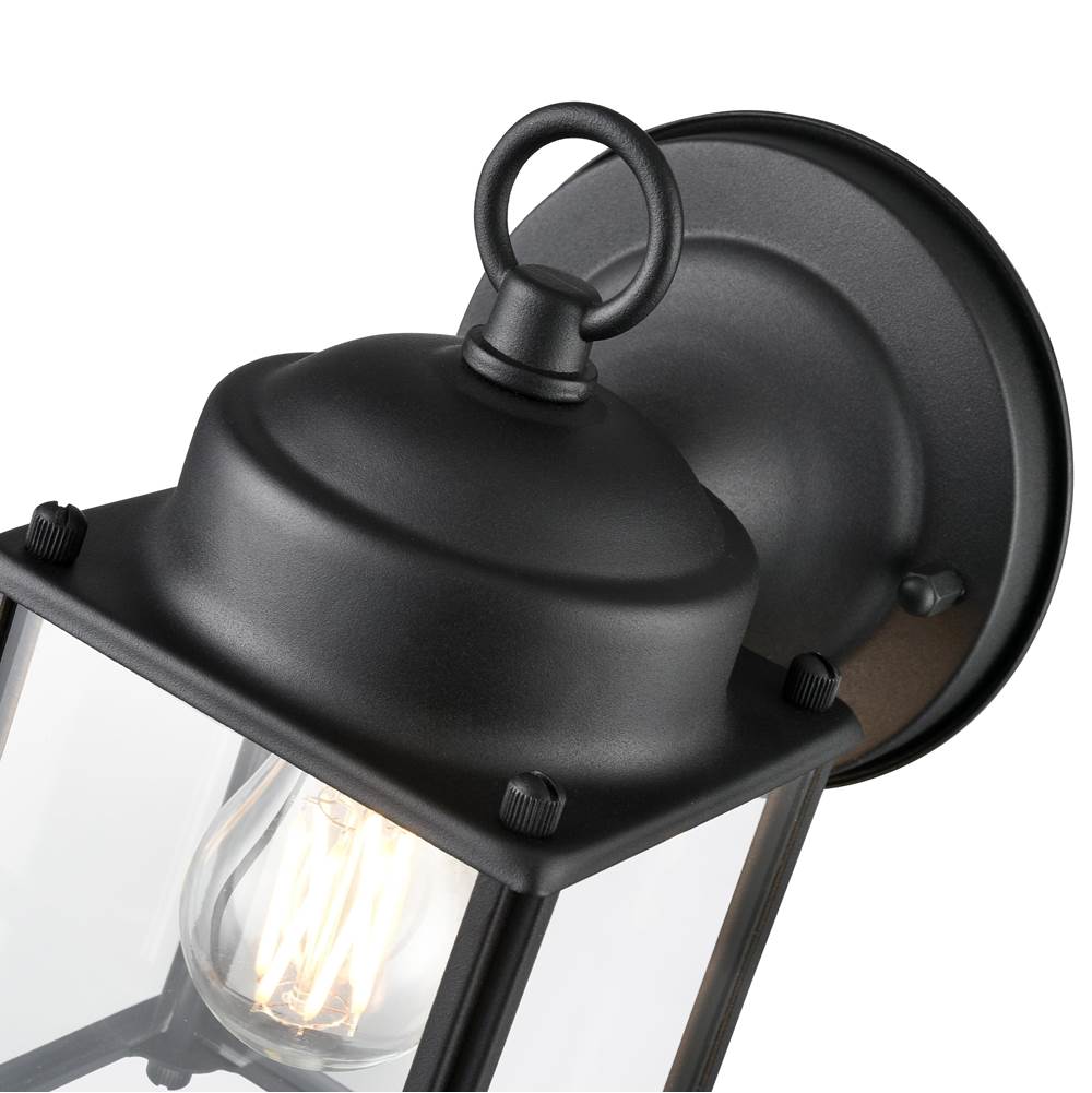 Millennium Lighting 210001-TBK Textured Black Outdoor Wall Sconce Image 2