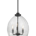 Millennium Lighting 9983-MB Matte Black Miravelle 13'' Wide 3-light Pendant Image 6