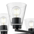 Millennium Lighting 64105-MB Matte Black Strayhan 24'' 5-light Chandelier - Matte Black Image 5