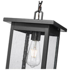 Millennium Lighting 4125-PBK Powder Coated Black Outdoor Hanging Lantern Image 3