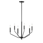 Millennium Lighting 8166-MB Matte Black 6 Light Chandelier Image 6