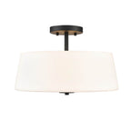 Millennium Lighting Laphia 15.75'' Wide 3-light Semi Flush - Brushed Nickel
