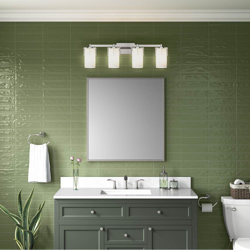 Millennium Lighting 65004-PN Polished Nickel Froselle 30.5'' Wide 4-light Vanity Image 4