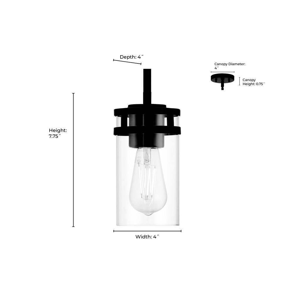Millennium Lighting 91011-MG Modern Gold Lunden  4'' Wide 1-light Mini Pendant Image 2