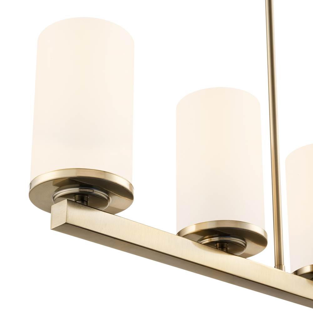Millennium Lighting 2725WG-MG Modern Gold Verlana 35'' 5-light Linear Chandelier - Modern Gold Image 5