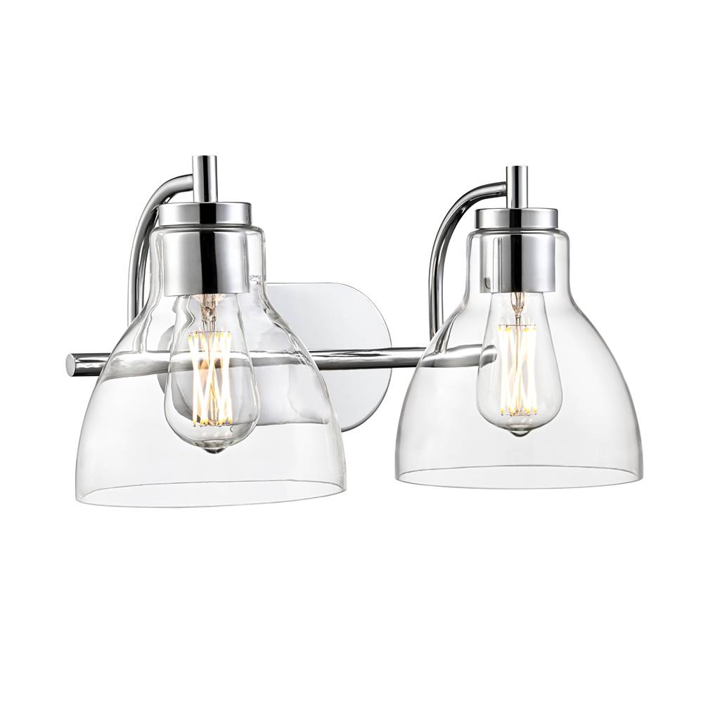 Millennium Lighting 6202-CH Chrome Knightsdale 17.5'' 2-light Vanity - Chrome Image 1