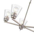 Millennium Lighting 64105-BN Brushed Nickel Strayhan 24'' 5-light Chandelier - Brushed Nickel Image 4