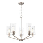 Millennium Lighting Beverlly 26'' Wide 5-light Chandelier - Brushed Nickel