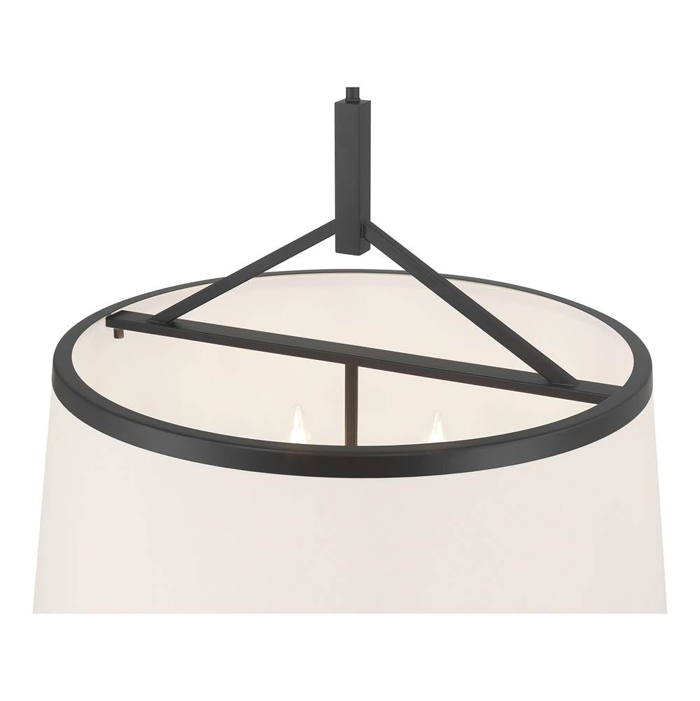 Millennium Lighting 240106-MB Matte Black Montrine 24'' Wide 6-light Pendant Image 6