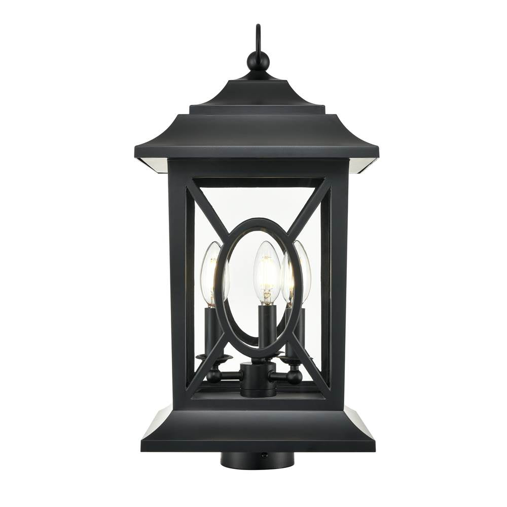 Millennium Lighting 85105-PBK Powder Coated Black Outdoor Post Lantern Image 3