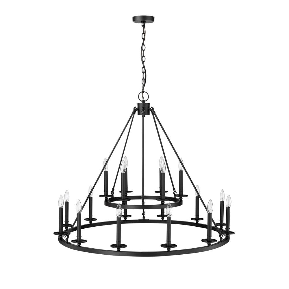 Millennium Lighting 46718-MB Matte Black Chandelier Ceiling Light Image 4