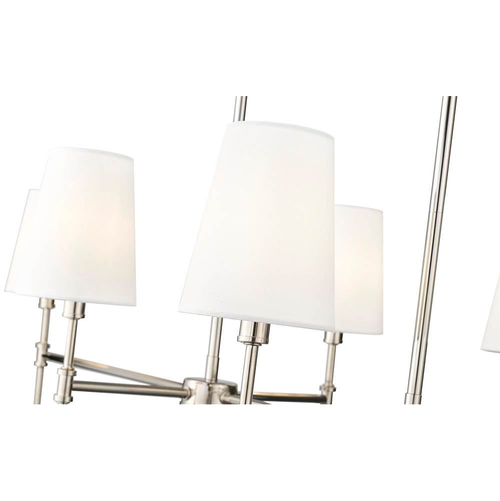 Millennium Lighting 16506-PN Polished Nickel Adorra 48'' Wide 6-light Chandelier - Polished Nickel Image 6