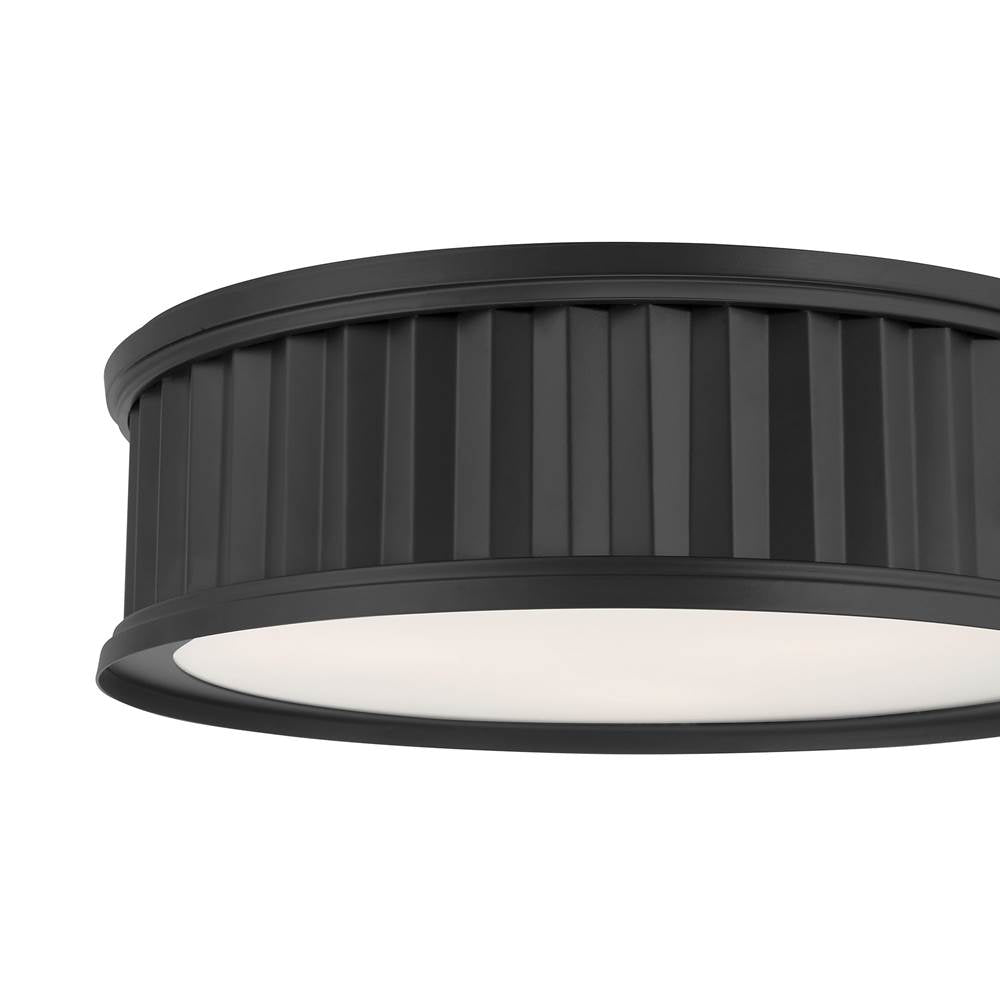 Millennium Lighting 9503-MB Matte Black Corvella 18'' Wide 3-light Flush Mount Image 5