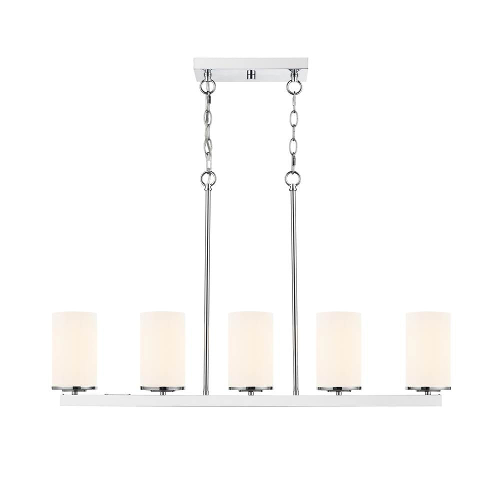 Millennium Lighting Verlana 35'' 5-light Linear Chandelier - Brushed Nickel