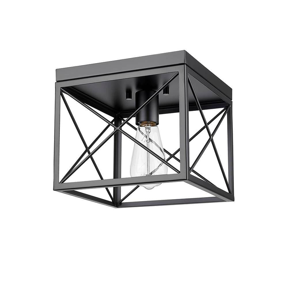 Millennium Lighting 94101-MB Matte Black Flushmount Ceiling Light Image 5