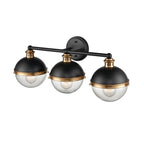 Millennium Lighting 4253-MB/AB Matte Black,Aged Brass Vanity Image 3