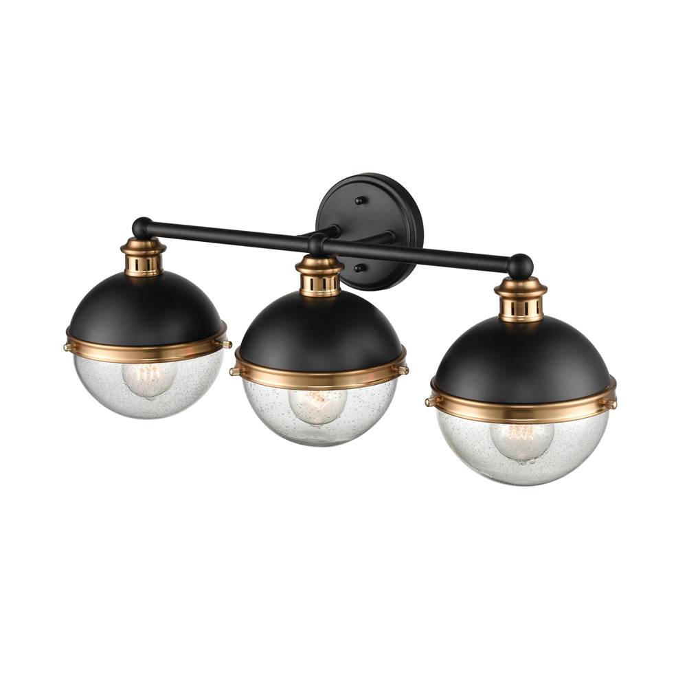 Millennium Lighting 4253-MB/AB Matte Black,Aged Brass Vanity Image 3