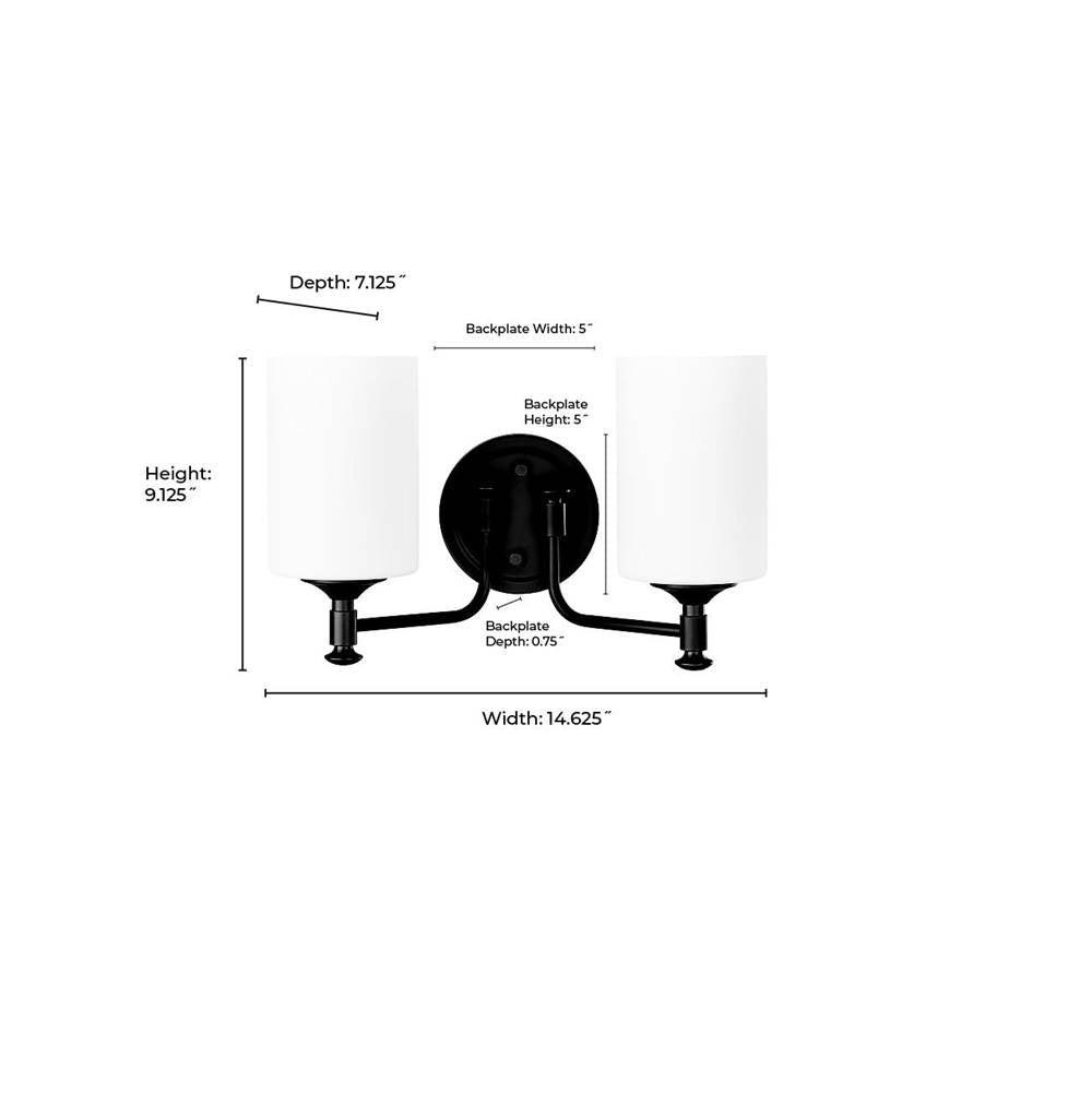 Millennium Lighting 91032-PN Polished Nickel Vanity Image 2