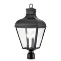 Millennium Lighting 43203-MB Matte Black Edenton 24'' High 3-light Outdoor Post Lantern - Matte Black Image 1