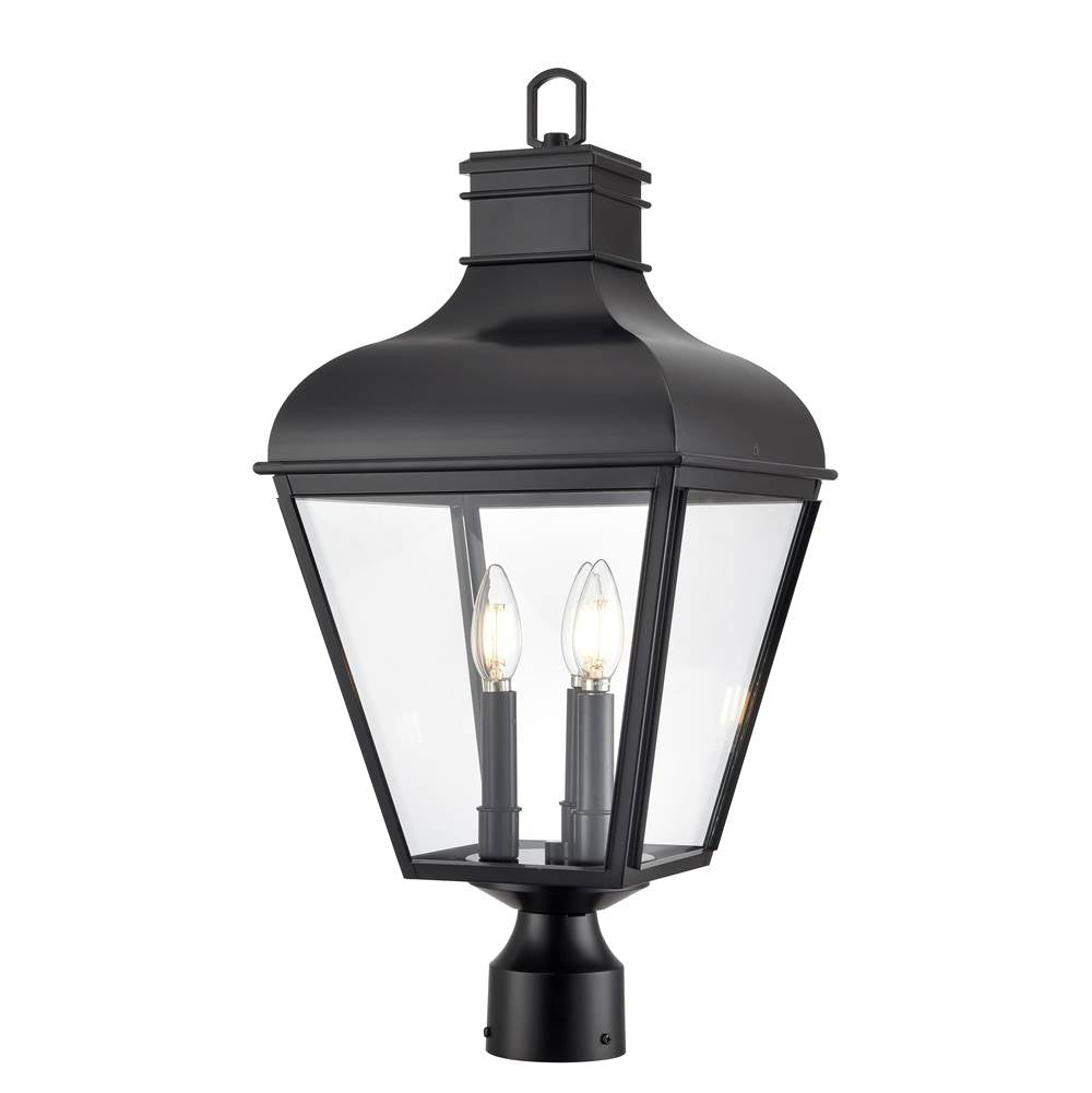 Millennium Lighting 43203-MB Matte Black Edenton 24'' High 3-light Outdoor Post Lantern - Matte Black Image 1