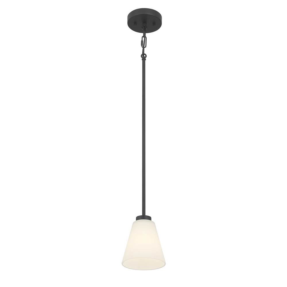 Millennium Lighting 64101WG-MB Matte Black Strayhan 5.75'' Wide 1-light Mini Pendant Image 7