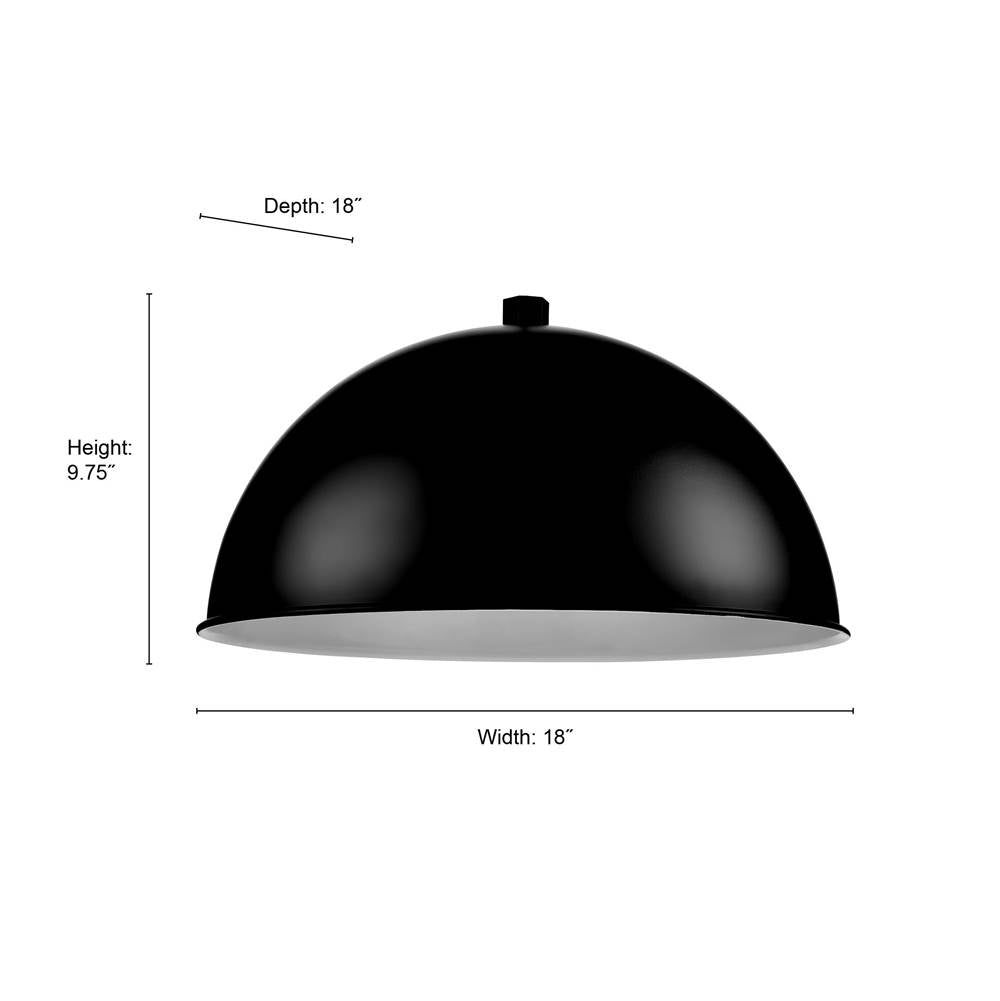 Millennium Lighting RWDBS18-SB Satin Black Wide Deep Bowl Image 2
